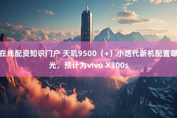 在线配资知识门户 天玑9500（+）小迭代新机配置曝光，预计为vivo X300s